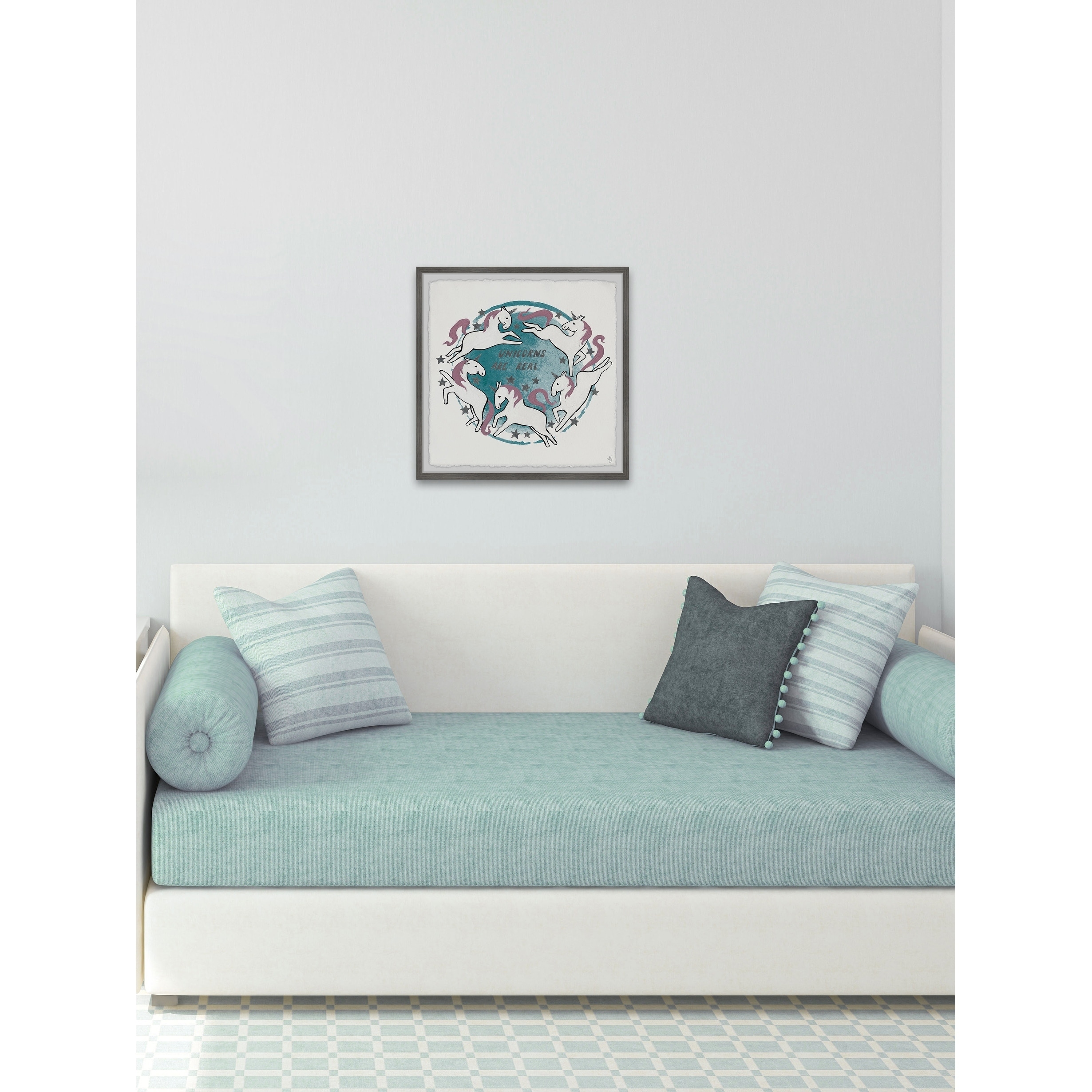 Marmont Hill Dreaming Big Unicorn Framed Wall Art