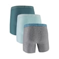 thumbnail image 2 of Men's Under Armour 3-pack Performance Tech 6-in. Boxer Briefs Color: Steel Size: L, 2 of 4