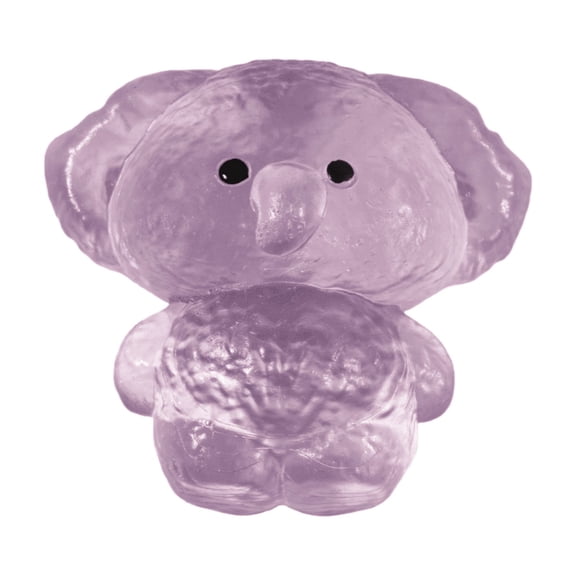 Crystal Jelly Elephant Squishy, Transparent Cute Animal Stress Relief, Slow Rising Sensory Fidget for Adult Anxiety, Kawaii Desk Decor & Squeeze Gift for All Ages