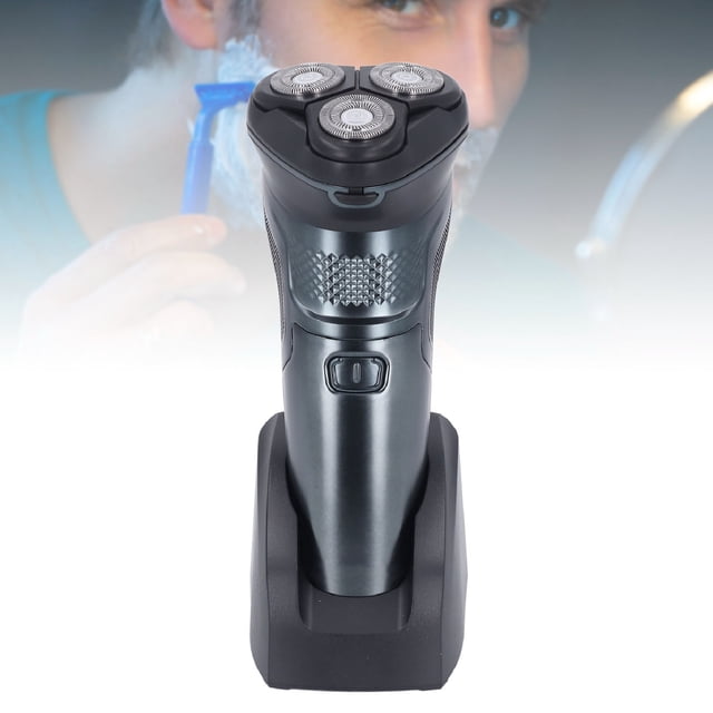 Cordless Mustaches Trimmer, Powerful Motor Water Proof Floating Head Digital Display USB Rechargeable 3D Electric Beard Trimmer for Travel Home Use
