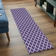 thumbnail image 5 of Purple Moroccon Kitchen Runner Rug 2x6 Washable Runners for Hallway Non Slip Country Chic Ethnic Minimalist Motifs Large Area Rug Indoor Floor Carpet for Bathroom Laundry Entryway Bedroom Living Room, 5 of 8