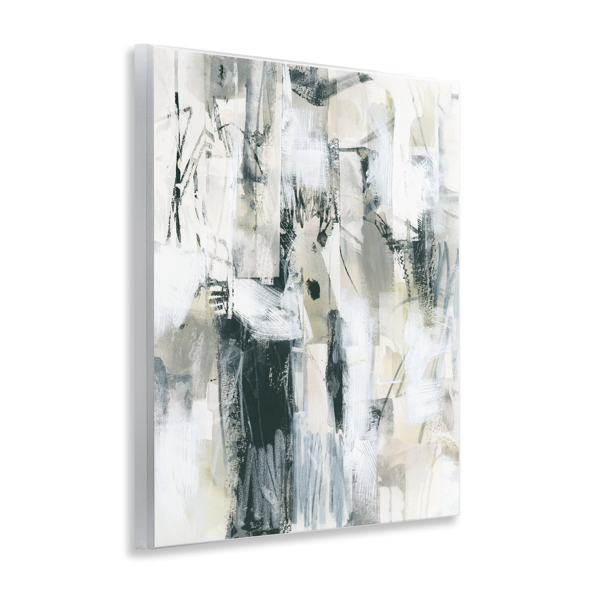 Stupell Industries Expressive Grey Abstraction Abstract Painting Unframed Art Print Wall Art, 11 x 14
