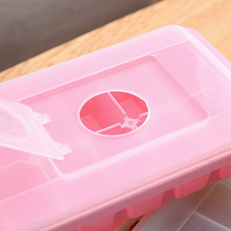 

Medcursor 16 Cavity Ice Cube Tray Box With Lid Cover Drink Jelly Freezer Mold Mould Maker
