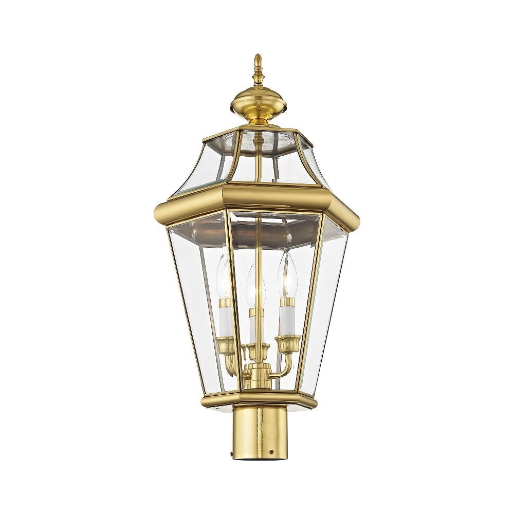 Livex Lighting Georgetown 3 Light Outdoor Post Lantern