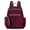 red, variant on Large Backpack for Women Waterproof Travel Backpack Shoulder Bag Nylon Bookbag Ladies Casual Daypack with Small Coin Purse