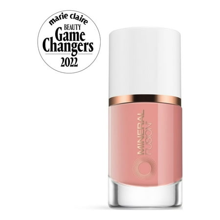 MINERAL FUSION Vegan Nail Polish, "Pretty In Pink" Light Bright Pink | Non-Toxic | Cruelty-Free