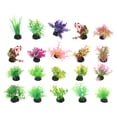 thumbnail image 1 of EeaseCA 20Pcs Simulation Water Grass Aquatic Plants Adornment Fish Tank Decor (Mixed Style), 1 of 7