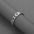 thumbnail image 4 of Sun Moon Stars Ring Stainless Steel Minimalist Sky Jewelry for Women, 4 of 5
