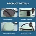 thumbnail image 4 of Portable Bento Box,Stackable Double-Layer Round Lunch Box,Microwave-Safe,Large Capacity Leakproof Food Storage Container for Work Travel, 4 of 7