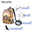 thumbnail image 5 of Balery Wildlife Protection Vintage Canvas Backpack for Men and Women - Large Capacity, Durable Travel Laptop Bag for School, Work, Hiking, and Outdoor Activities, 5 of 7