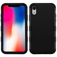 thumbnail image 2 of Kaleidio Case For Apple iPhone XR (6.1") [TUFF Armor] Impact Protective Hybrid [Shockproof] 3-Piece Dual Layer Rubber Cover w/ Overbrawn Prying Tool [Black/Black], 2 of 6