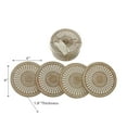 thumbnail image 3 of Mango Wood 4 PC Etched Coasters White, 3 of 5