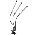 thumbnail image 3 of Lámpara LED flexible de 3 tubos USB de 30 W para cultivo de plantas de espectro completo con clip para plantas de interior, 3 of 14