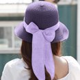 thumbnail image 2 of beishanbush Clothing 2025 Baseball Caps Women's Holiday Protection Sun Summer Protection Hat Beach Sun Baseball Caps Purple, 2 of 5
