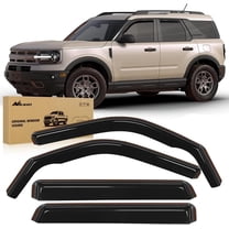 Nilight in Channel Rain Guards for Ford Bronco Sport 2021 2022 2023 2024 Original Window Deflectors,Vent Window Visors-4PCS