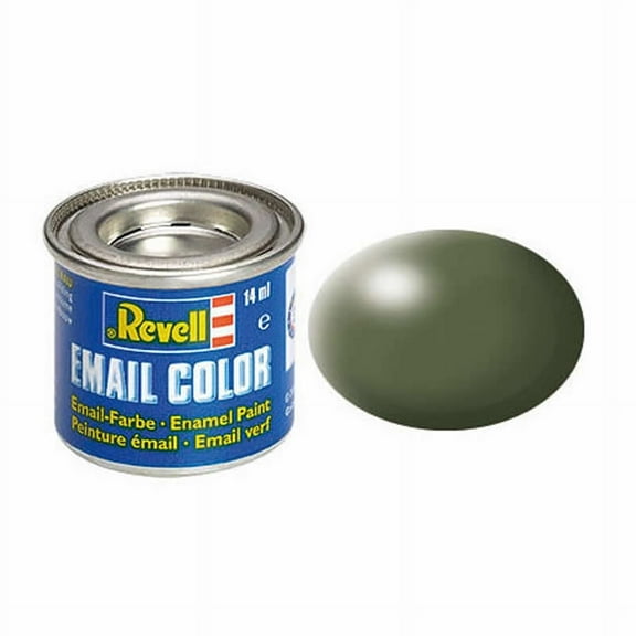 Olive Green Silk Enamel Paint 14ml (.47oz) Tinlet Revell