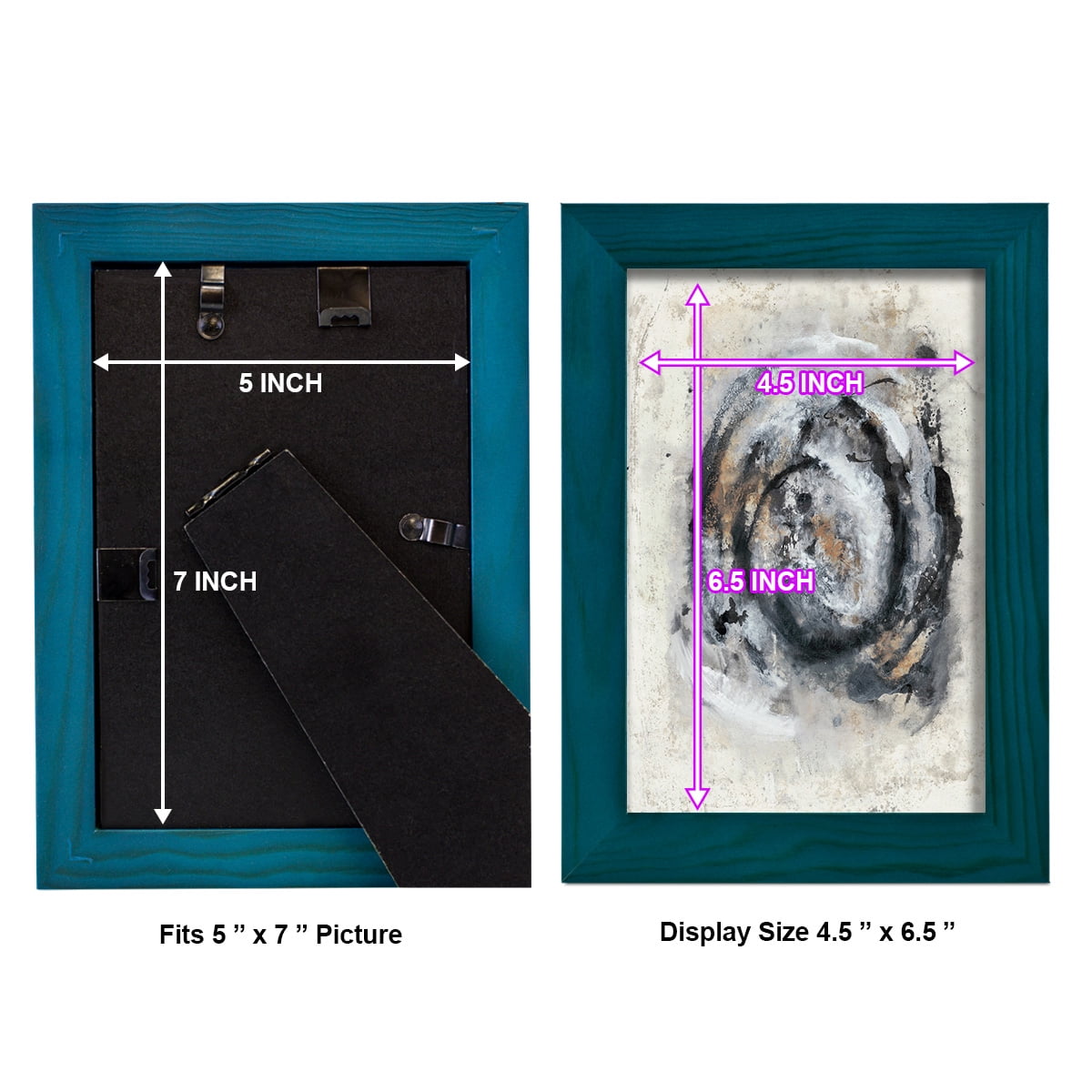 Circular Energy IV -Framed Print w/glass-Ocean Blue