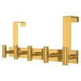 thumbnail image 4 of Over The Door Hook Stainless Steel No Drill Door Hanger Clothes Hook with Non Slip Pad for Bathroom Bedroom Closet,Gold, 4 of 11