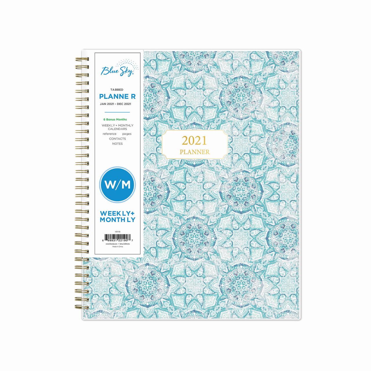 Blue sky 2021 weekly monthly planner 8 5 x 11 ava walmart