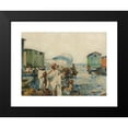 thumbnail image 2 of José Navarro y Llorens 14x12 Black Modern Framed Museum Art Print Titled - Bathing on the Beach Beside the Carts (C. 1915), 2 of 5