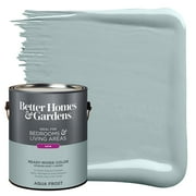 Better Homes & Gardens Interior Paint and Primer, Aqua Frost / Blue, 1 Gallon, Satin