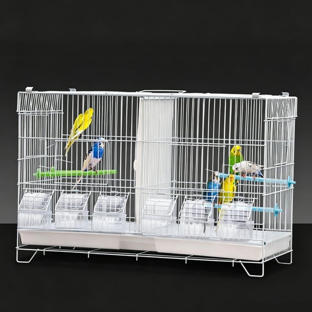 Jaula para loros y pájaros metal, duradera, para mascotas, ideal para loros, cotorras, pinzones, periquitos y canarios.
