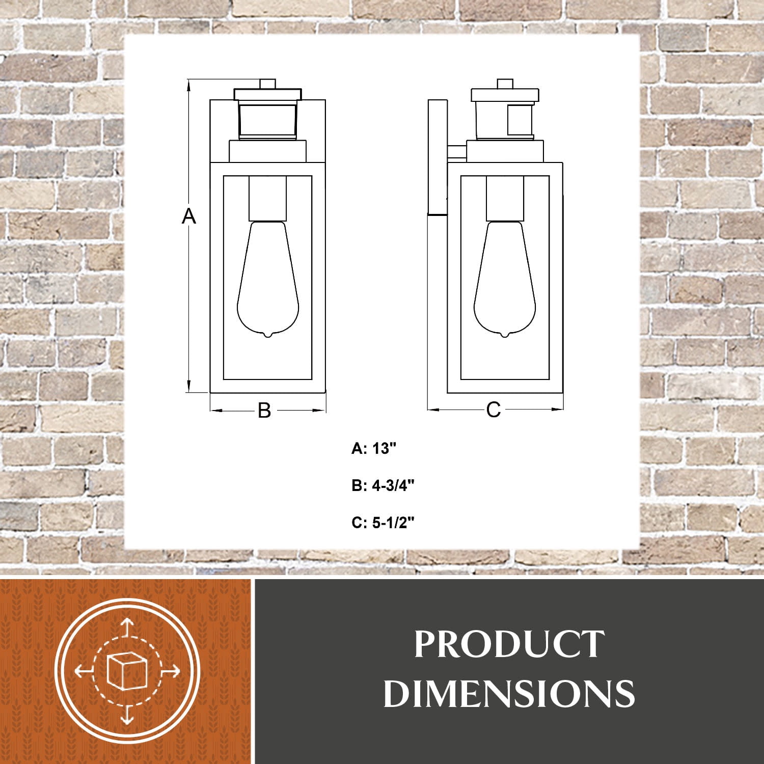Lombard 4.75-in. 1 Light Black Motion Sensor Dusk to Dawn Outdoor Wall Lantern Clear Glass