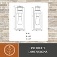 thumbnail image 6 of Lombard 4.75-in. 1 Light Black Motion Sensor Dusk to Dawn Outdoor Wall Lantern Clear Glass, 6 of 10