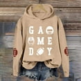 thumbnail image 2 of Women's Rugby Print Hooded Sweatshirt For Casual Wear Sports Activities And Everyday Comfortable Style, 2 of 3