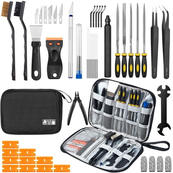 Kit de herramientas para impresora 3D Yibrovik, 50 piezas con funda para impresora FDM/SLA