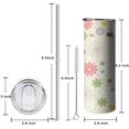 thumbnail image 5 of 20 OZ Travel Mug Slim Tumbler Cup with Straw,Thermal with Lids for Hot and Cold Drinks for Fathers Husband Mothers, 5 of 7