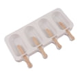 thumbnail image 2 of Moldes de silicona para helado, juego de 8 moldes para paletas, grado alimenticio, sin BPA, para niños, adultos, postre, chocolate, bricolaje (con 100 palitos de madera), 2 of 5