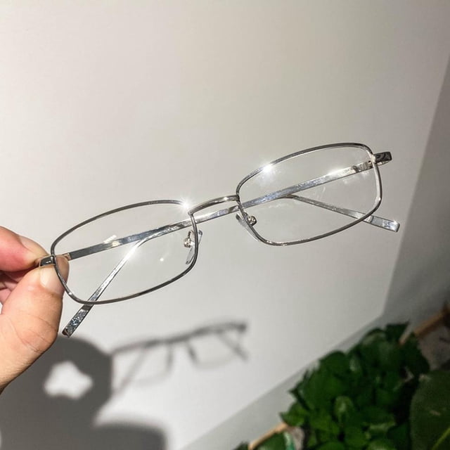 Lunettes Rectangulaires en Résine pour Hommes et Femmes, Design Étroit Confortable, Haute Qualité