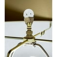 thumbnail image 5 of Stephanov Crystal Small Tear Drop Lamp Finial Polished Brass 2.5"h, 5 of 5