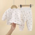 thumbnail image 2 of UAYOTSE Girls Thick Fleece Pajama Set Toddler 6 12 18 24 Months 2T 3T 4T fit Pjs Soft Breathable Winter Warm Home Wear Long Sleeve Size 18-24 Months, 2 of 7