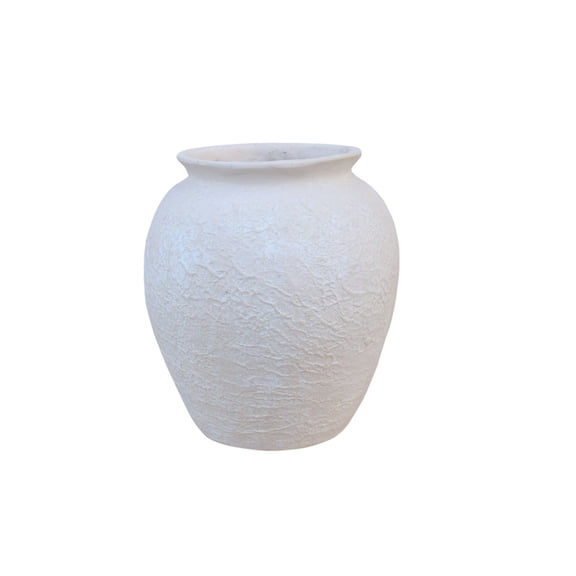 BIDK Home Paper Mache Pot - 12.75" - White