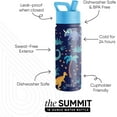 thumbnail image 2 of CZCPP-Bouteille d'Eau pour Enfants avec Couvercle à Paille / Gobelet Réutilisable en Acier Inoxydable Isolé pour Tout-Petits, Garçons / Collection Summit / 18oz, Jungle Jurassique, 2 of 4
