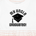 thumbnail image 4 of Inktastic Graduation My Uncle Graduated Girls Baby Dress, 4 of 5