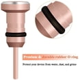 thumbnail image 3 of Iphone Anti Dust Plug, Iphone 8 Pin Plug & 3.5 Mm Headphone Plug with Protective Cover Charging Connector + Headphone Jack Compatible with Iphone Xs Max Iphone 11 Pro 7 8 Plus Pink Gold, 3 of 4
