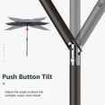 thumbnail image 6 of Wulful 10 ft Outdoor Market Patio Umbrella, Gray, 6 of 7