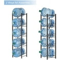 thumbnail image 6 of 5 Gallon Metal Water Jug Holder Storage Rack, 5 Tiers, Dark Brown, 6 of 6