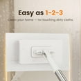 thumbnail image 2 of Snap Grip Mini Mop, Zero Touch Mini Mop, Retractable Gap Dust Cleaner Flat Mops with Locking Head & Sweeping Cloths, 100cm Long Handle Mopping Sweeper Stick for Multi Cleaning, 2 of 7
