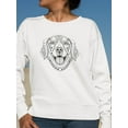 thumbnail image 2 of Ethnic Golden Retriever Dog  Sweatshirt Women -Image by Shutterstock, Female x-Large, 2 of 4