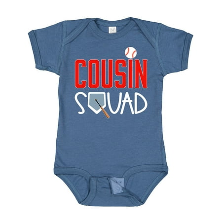 

Inktastic Cousin Squad Baseball and Bat Gift Baby Boy or Baby Girl Bodysuit