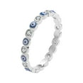 thumbnail image 2 of Xihbxyly Anillo de Circón, Joya con Diseño de Corazón y Ojo, Aleación Hipoalergénica, Accesorio Personal de Moda, Regalo de Cumpleaños, Regalo de San Valentín, Estilo Único., 2 of 7