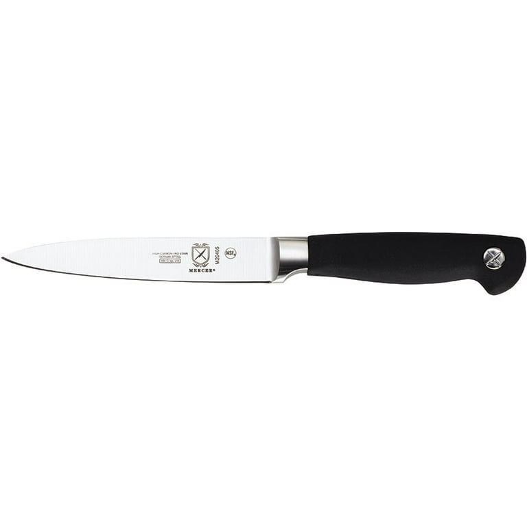 Mercer Culinary M20050 Genesis® 6-Piece Wood / Glass Knife Block Set