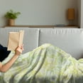 thumbnail image 3 of Lemons Soft Flannel Fleece Throw Blanket, Hand Drawn Style Mingled Design of Lemon and Lime Models, Cozy Plush for Indoor and Outdoor Use, 60" x 80", Yellow Green Fern Green, by Ambesonne, 3 of 5