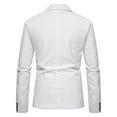 thumbnail image 4 of Gubotare Men's Casual Knit Blazer Suit Jackets Two Button Lightweight Unlined Sport Coat (White,M), 4 of 4
