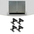 thumbnail image 6 of Kuntesetty 4 Pieces Self Closing Door Hinges Furniture Hardwares Connector Soft Closing glossy black, 6 of 9