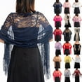 thumbnail image 6 of Wedding Wrap Shawl Tulle Lace Sheer Party Evening Long Shawl Scarf Tassels Proms, 6 of 12